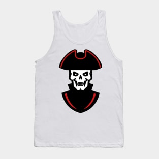 Captain Pirate Skull Face Logo Tank Top
